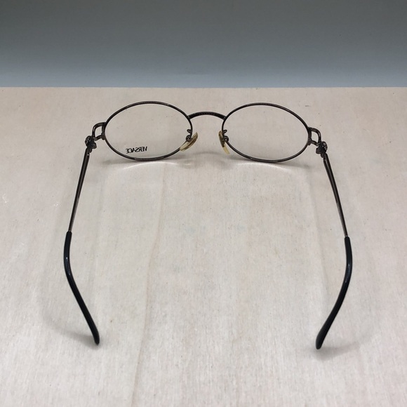 Versace vtg dead stock demo frames ONLY mod H68 51-19 oval-unisex glasses Italy main image 11